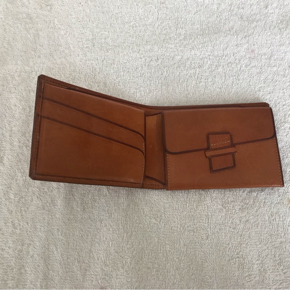 NEW Hand tooled leather bifold wallet MEXICO Logo - Picture 4 of 4